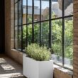 Veradek Block Series Long Box Planter - Large Rectangular Planter for Indoor or Outdoor Patio/Porch, White