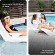 Step2 Vero Pool Lounger Loveseat, Fade-Resistant, Waterproof Patio Furniture, White