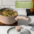 T-fal Refresh Ceramic, Ceramic Non Stick Cookware Set 20 Piece, Oven Broiler Safe 350F, Kitchen Set w/Egg Pan, Mint Green