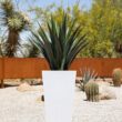 Veradek V-Resin Indoor/Outdoor Taper Planter, Set of 2 (30 inch, White)