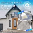 Wadities Wall Bathroom Roof Water-Based Waterproof Coating, Liquid Waterproof Sealant Clear - 5 Gallon