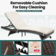 Pamapic Patio Chaise Lounge Set 3 Pieces with Adjustable Backrest and Removable Cushion