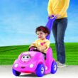 Step2 Push Around Buggy Kids Push Car, Ride On Toy, Stroller Substitute, Includes Seat Belt & Horn, Made of Durable Plastic, Pink