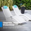 Step2 Vero Pool Lounger Accessories, Poolside Pillow, Cup Holder, Phone Holder, Compatible with Vero Collection, Blue