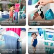 Step2 Vero Poolside Organizer, Outdoor/Indoor Waterproof Patio Furniture, Pool & Toy Storage, Made of Durable Plastic, White