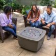 Step2 Just Chillin Patio Table & Ice Bin, Outdoor Waterproof Patio Furniture, Doubles as Cooler, Level Tabletop, Made of Durable Plastic, Gray