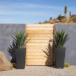 Veradek V-Resin Indoor/Outdoor Taper Planter, Set of 2 (30 inch, Black)
