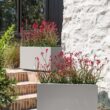 Veradek Block Series Long Box Planter - Large Rectangular Planter for Indoor or Outdoor Patio/Porch, Gray
