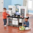 Step2 Lifestyle Dream Kids Kitchen Playset, Indoor/Outdoor Kitchenette, Interactive Play with Lights and Sounds, Gray