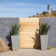 Veradek V-Resin Indoor/Outdoor Taper Planter, Set of 2 (30 inch, Grey)