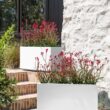 Veradek Block Series Long Box Planter - Large Rectangular Planter for Indoor or Outdoor Patio/Porch, White