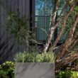 Veradek Block Series Long Box Planter - Large Rectangular Planter for Indoor or Outdoor Patio/Porch, Gray