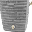 Good Ideas Impressions Riverwalk Rain Barrel with 2 Metal Spigots, 50 Gallon, Dark Granite