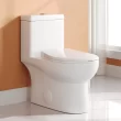 DeerValley DV-1F52816 Ally Dual-Flush Elongated One-Piece Toilet with Glazed Surface Modern Toilet with Comfort Seat Height (Seat Included)