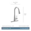 7864BG Moen Sleek Pull Down Single Handle Kitchen Faucet with Power Boost Technology and Duralock 7864BG Moen Sleek Pull Down Single Handle Kitchen Faucet with Power Boost Technology and Duralock