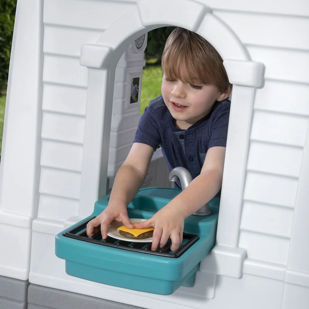Step2 Neat & Tidy Cottage Homestyle Edition Kids Outdoor Playhouse for Toddlers Step2 Neat & Tidy Cottage Homestyle Edition Kids Outdoor Playhouse for Toddlers - Image 17