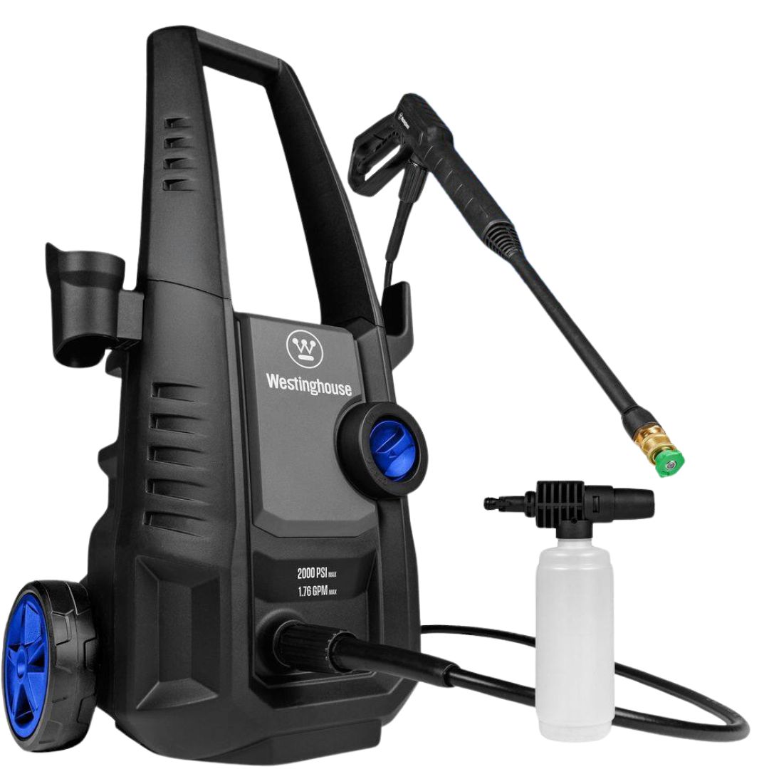 Westinghouse 2000 PSI 1.76 GPM Cold Water Electric Powered Pressure Washer with Anti-Tipping Technology and 2 Quick Connect Tips ePX3030 Westinghouse 2000 PSI 1.76 GPM Cold Water Electric Powered Pressure Washer with Anti-Tipping Technology and 2 Quick Connect Tips ePX3030
