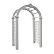 Vita Classic 5-ft W x 7.84-ft H Arched White PVC Garden Arbor