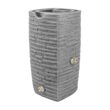 Good Ideas Impressions Riverwalk Rain Barrel with 2 Metal Spigots, 50 Gallon, Dark Granite