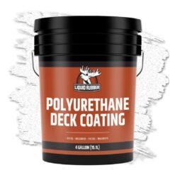 LIQUID RUBBER 4 Gal., 15.1 l White Smooth Polyurethane Deck Coating