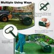 ANGELES HOME 40GT8CK9GN 39 in. W Push/Tow Lawn Roller, Green