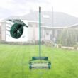 ANGELES HOME 18 in. Heavy Duty Rolling Spike Lawn Aerator with Splash-Proof Fender for Garden