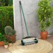 ANGELES HOME 18 in. Heavy Duty Rolling Spike Lawn Aerator with Splash-Proof Fender for Garden