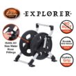 LIBERTY GARDEN 150 ft. Explorer Aluminum Floor or Wall Mount Garden Hose Reel