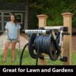 LIBERTY GARDEN 150 ft. Explorer Aluminum Floor or Wall Mount Garden Hose Reel