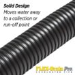 Amerimax Home Products FLEX Drain Pro 4 in. x 100 ft. Black Copolymer Solid Drain Pipe