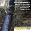 Amerimax Home Products FLEX Drain Pro 4 in. x 100 ft. Black Copolymer Solid Drain Pipe