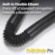 Amerimax Home Products FLEX Drain Pro 4 in. x 100 ft. Black Copolymer Solid Drain Pipe