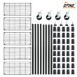 EFINE Black 5-Tier Rolling Carbon Steel Wire Garage Storage Shelving Unit with Casters (30 in. W x 63 in. H x 14 in. D) EFINE Black 5-Tier Rolling Carbon Steel Wire Garage Storage Shelving Unit with Casters (30 in. W x 63 in. H x 14 in. D)