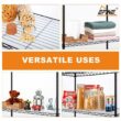 EFINE Black 5-Tier Rolling Carbon Steel Wire Garage Storage Shelving Unit with Casters (30 in. W x 63 in. H x 14 in. D) EFINE Black 5-Tier Rolling Carbon Steel Wire Garage Storage Shelving Unit with Casters (30 in. W x 63 in. H x 14 in. D)