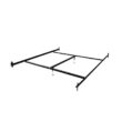 Hollywood Bed Frame Black Adjustable Bedframe Headboard Footboard Hook on Bed Rails
