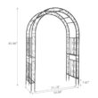 Karl home 84 in. x 59 in. Iron Garden Arbor