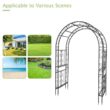 Karl home 84 in. x 59 in. Iron Garden Arbor