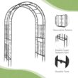 Karl home 84 in. x 59 in. Iron Garden Arbor
