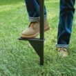 LIBERTY GARDEN 125 ft. Black Steel Customizable Hose Stand Garden Hose Reel