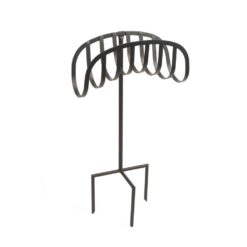 LIBERTY GARDEN 125 ft. Black Steel Decorative Hose Stand Garden Hose Reel