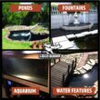 Liquid Rubber NeoPond Waterproof Pond Sealant, Black, 1 Gal. Liquid Rubber NeoPond Waterproof Pond Sealant, Black, 1 Gal.