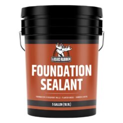 Liquid Rubber Concrete Foundation and Basement Sealant, 5 Gal. Black