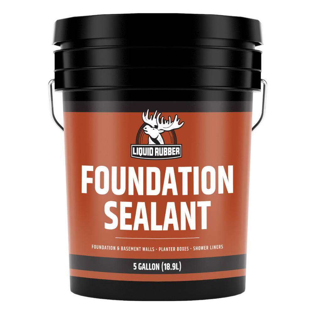 Liquid Rubber Concrete Foundation and Basement Sealant, 5 Gal. Black Liquid Rubber Concrete Foundation and Basement Sealant, 5 Gal. Black