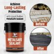 Liquid Rubber MetalSafe Sealant, 640 oz. 1 Gal. Black Liquid Rubber MetalSafe Sealant, 640 oz. 1 Gal. Black