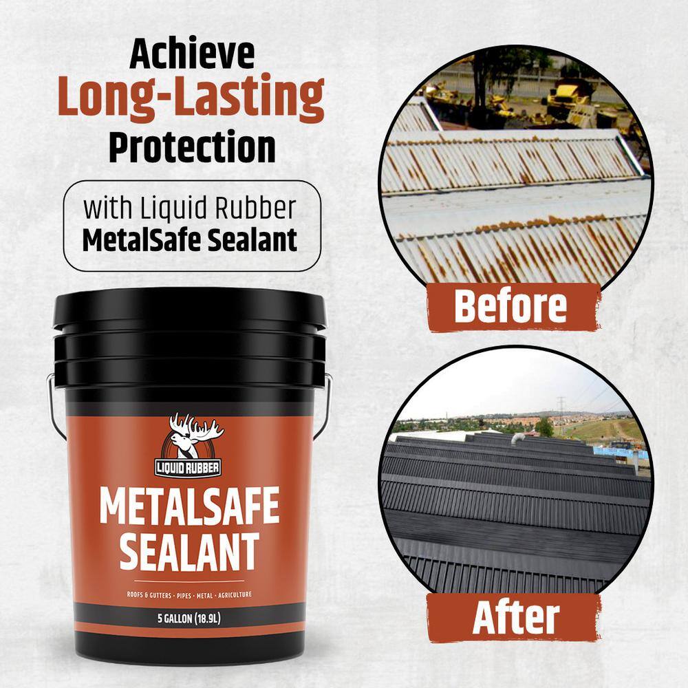 Liquid Rubber MetalSafe Sealant, 640 oz. 1 Gal. Black Liquid Rubber MetalSafe Sealant, 640 oz. 1 Gal. Black - Image 7