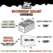 Liquid Rubber Waterproof Sealant, 5 Gal. Black