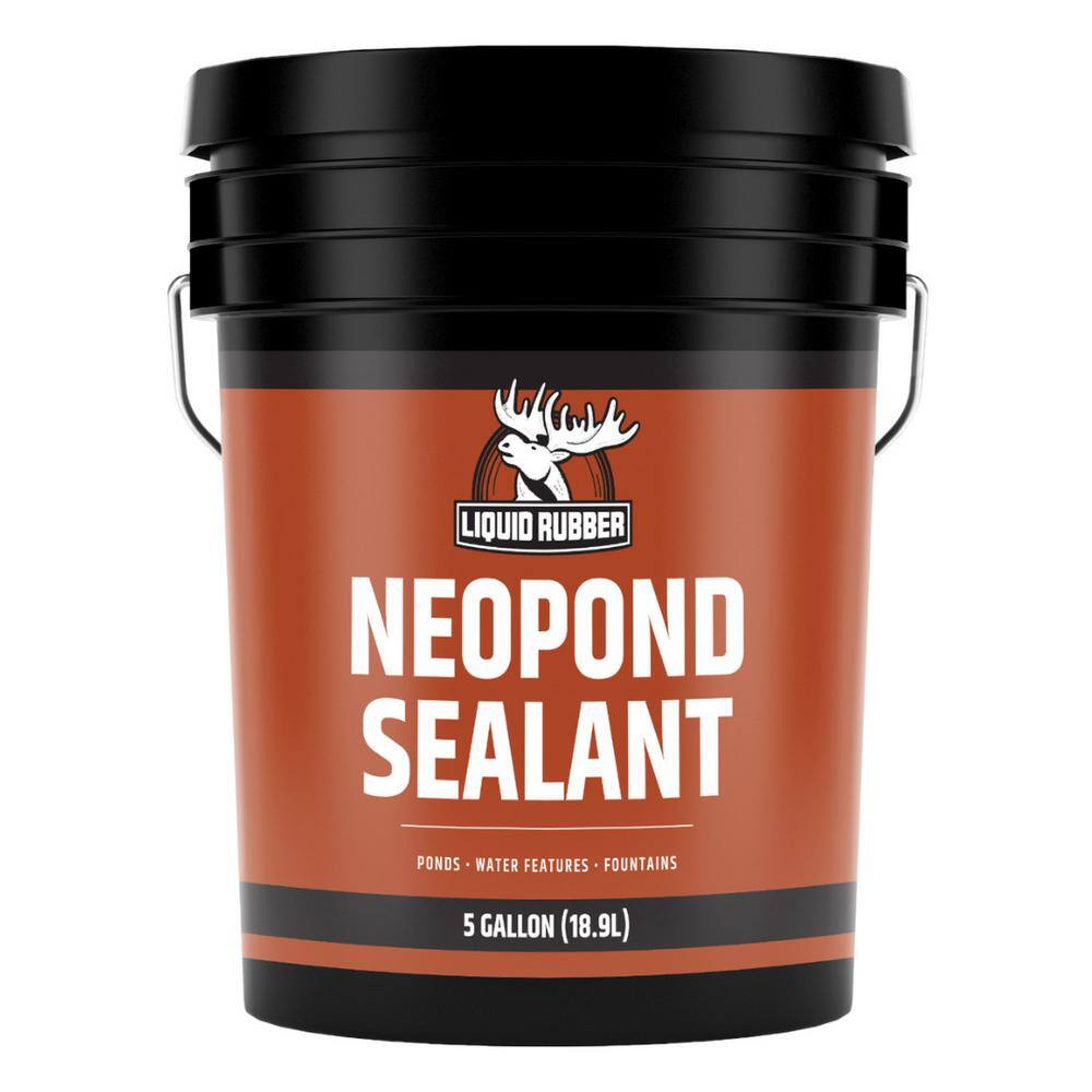Liquid Rubber NeoPond Waterproof Pond Sealant, Black, 5 Gal. Liquid Rubber NeoPond Waterproof Pond Sealant, Black, 5 Gal.
