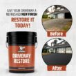 LIQUID RUBBER Driveway Restore 5 Gal. Black Asphalt Sealer