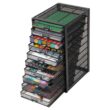 Mind Reader 14 in. W x 21.25 in. H x 10.75 in. D Black Metal 10 Multi-Purpose File Drawer Storage