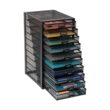 Mind Reader 14 in. W x 21.25 in. H x 10.75 in. D Black Metal 10 Multi-Purpose File Drawer Storage